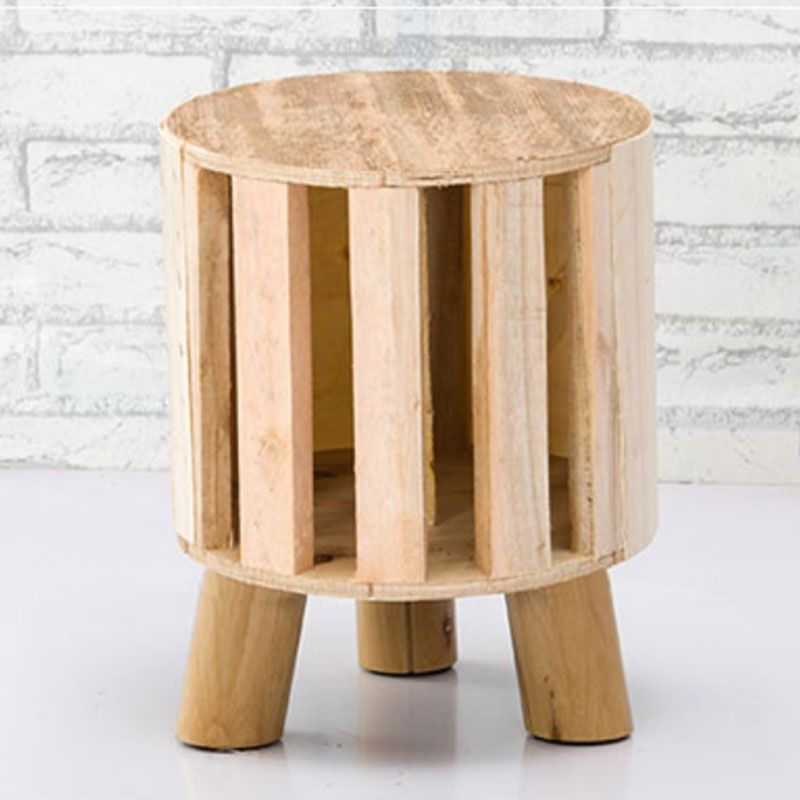 Fabric Standard Stool Contemporary Simple Round Upholstered Ottoman