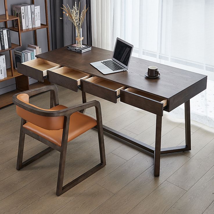 Medieval Ash Wood Dining Table for Restaurant Rectangle Table with Trestle Base