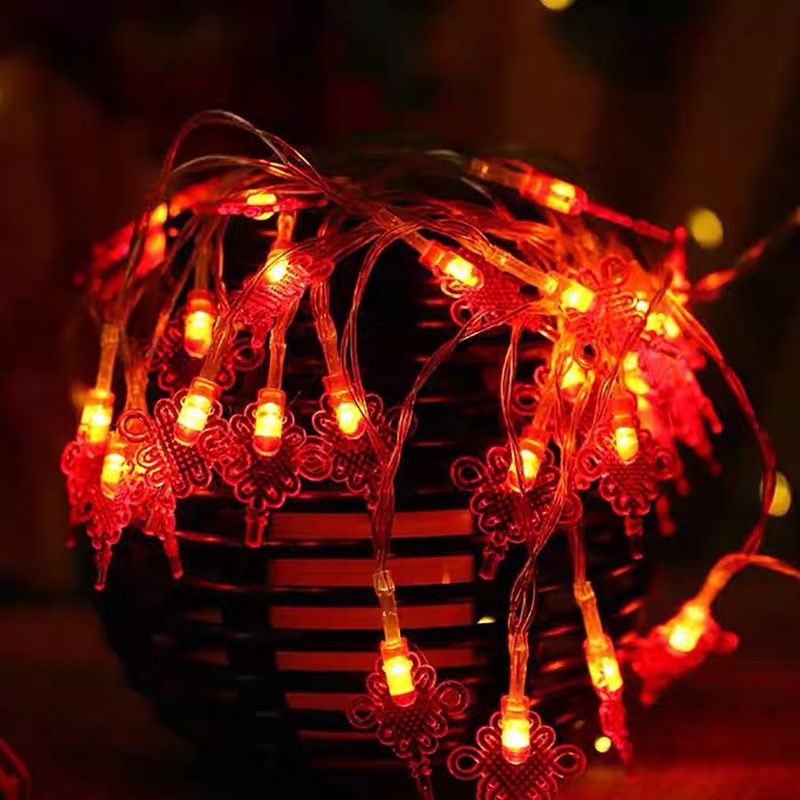 Lantern LED String Light Decorative Plastic Indoor New Year Festive Light