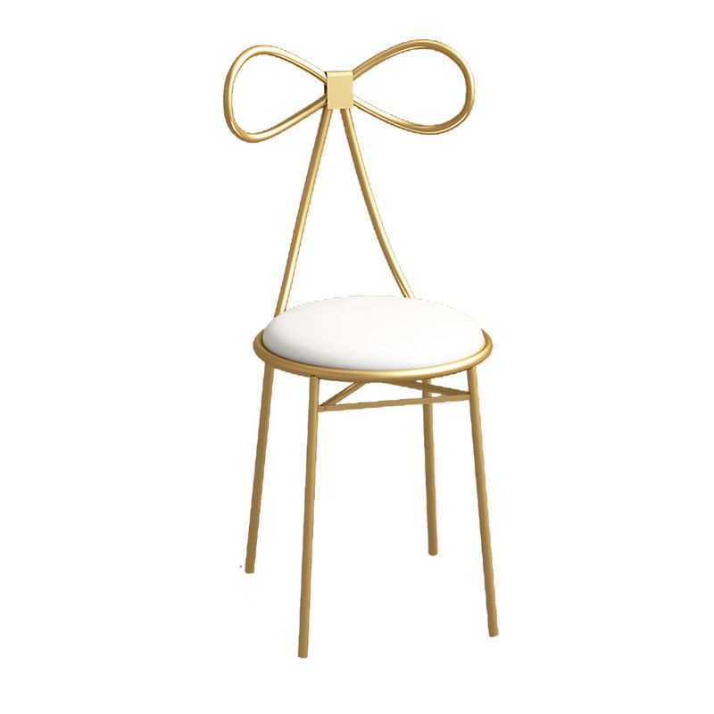 White Gold Makeup Counter with Drawer Glam Vanity Tables, 15.74" Wide