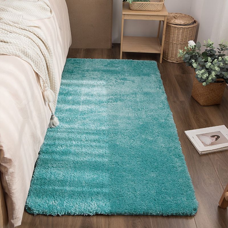 Tappeto per camera da letto multicolore Classic Area Solid Polyster Polyster Resistente a base di macchie