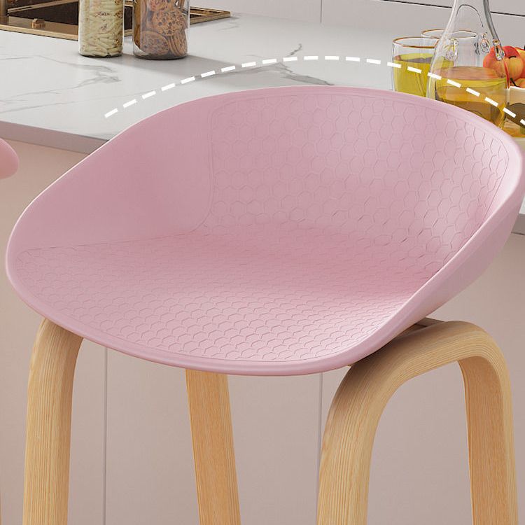 Contemporary Low Back Counter Stool Home Furniture with Footrest