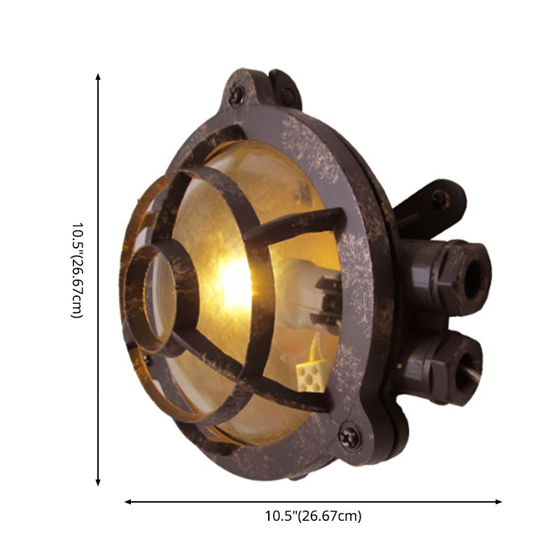 Schattiertes Restaurant Wandleuchte leichte Vintage Style Glass Metallic Wandbeleuchtung