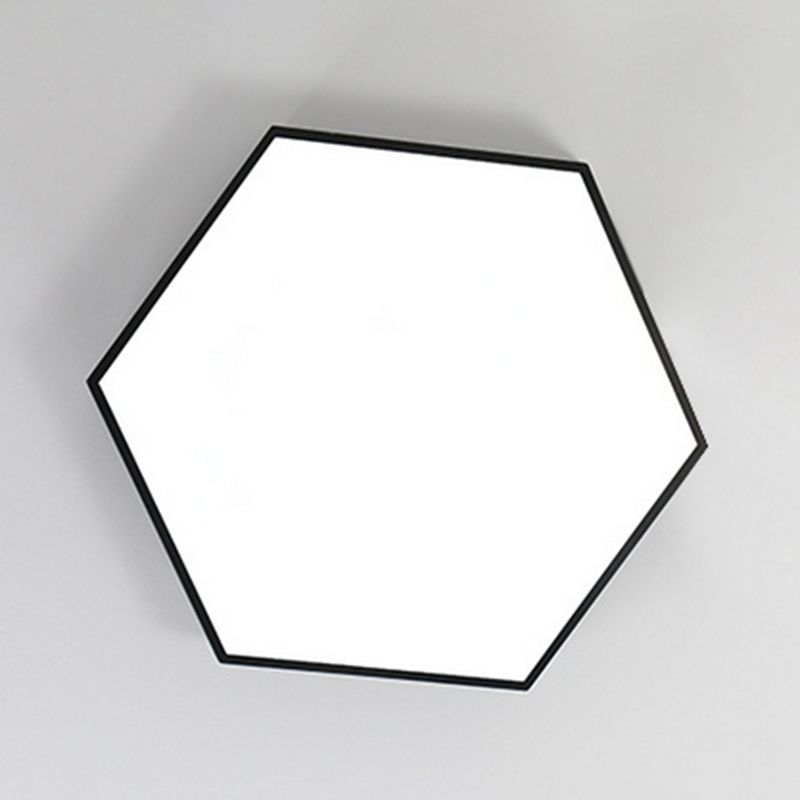 Geometric 1-Light LED Flush Light New Modern Iron Flush Mount Ceiling Light Fixtures