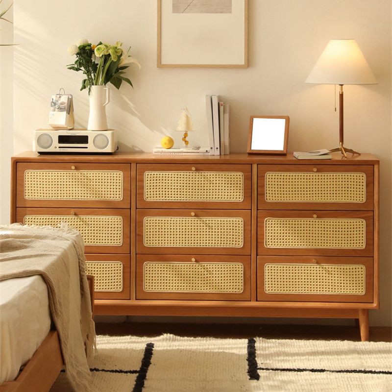 Contemporary Chest Straight Legs with Drawer Knobs Rectangle Accent Chest