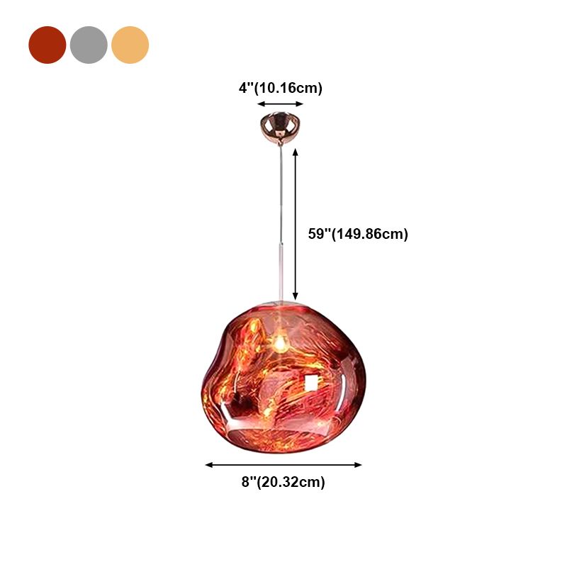 Contemporary Hanging Light Glass Shade Pendant Lighting Fixture