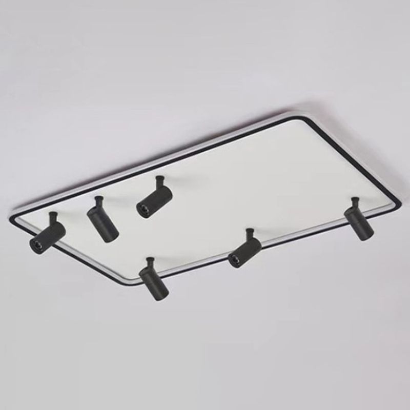 Spot encastré rectangulaire en acrylique, luminaire de plafond LED minimaliste pour salon
