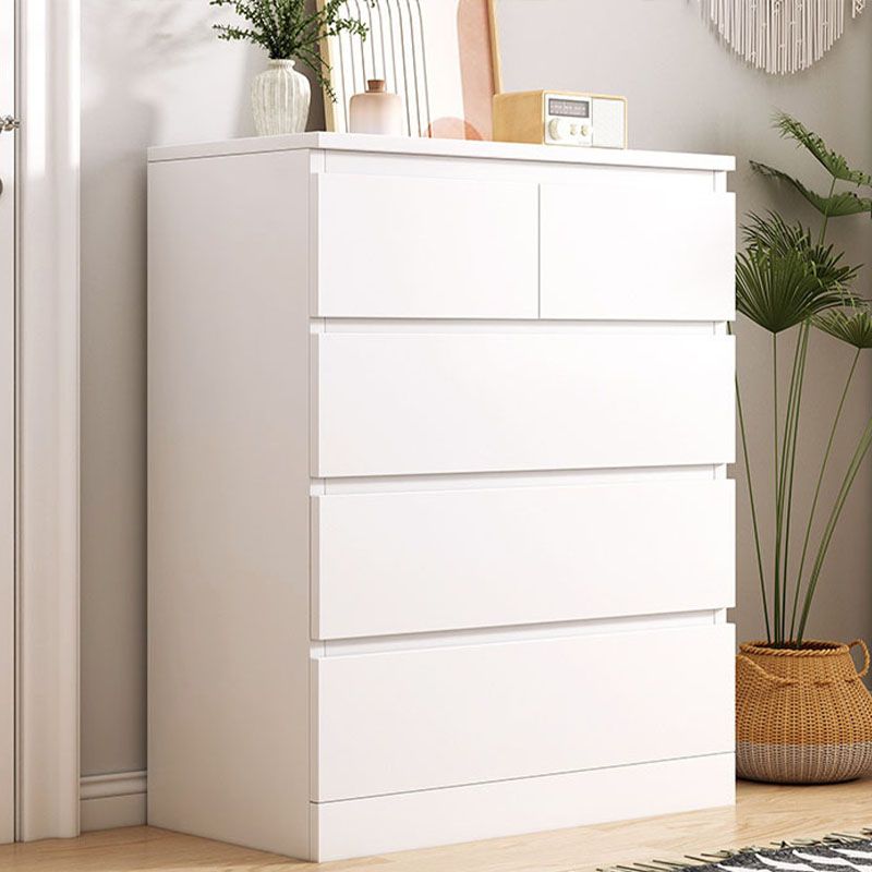 Modern Style Storage Chest Vertical Wooden Dresser with Drawers
