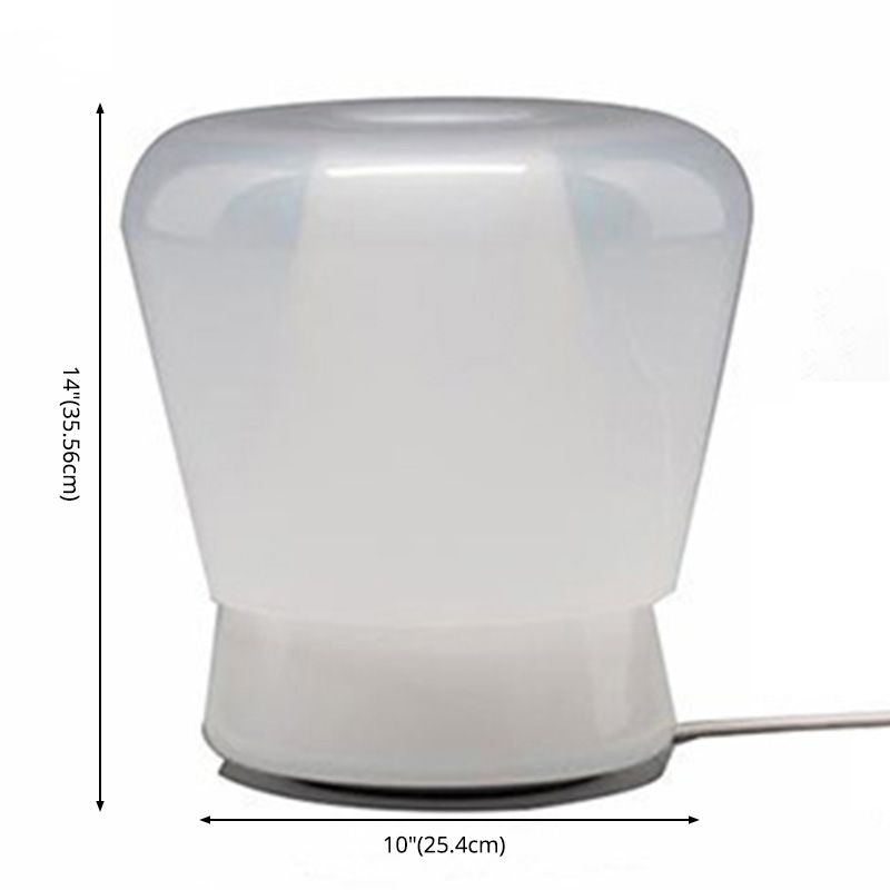 Nordic Creative Conical Tischlampe Glass Ein-Bulb-Schlafzimmer Nachtlicht