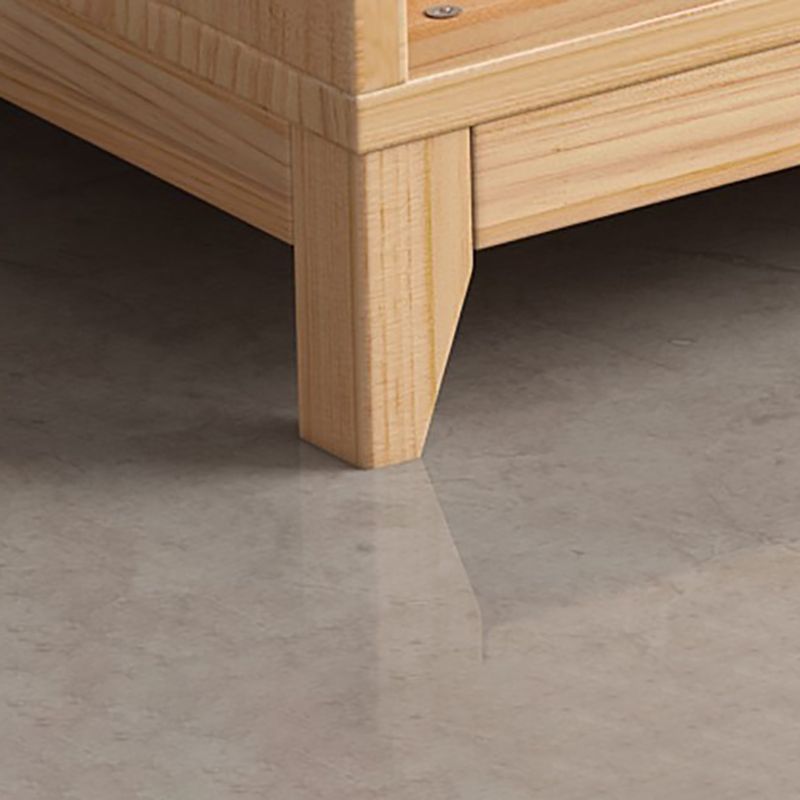 Scandinavian Style Closed Back Bookshelf Standard Wooden Bookcase