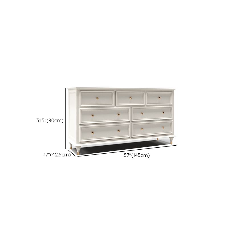 Traditional Storage Chest Solid Wood Dresser with 9/8/7/5 Drawers