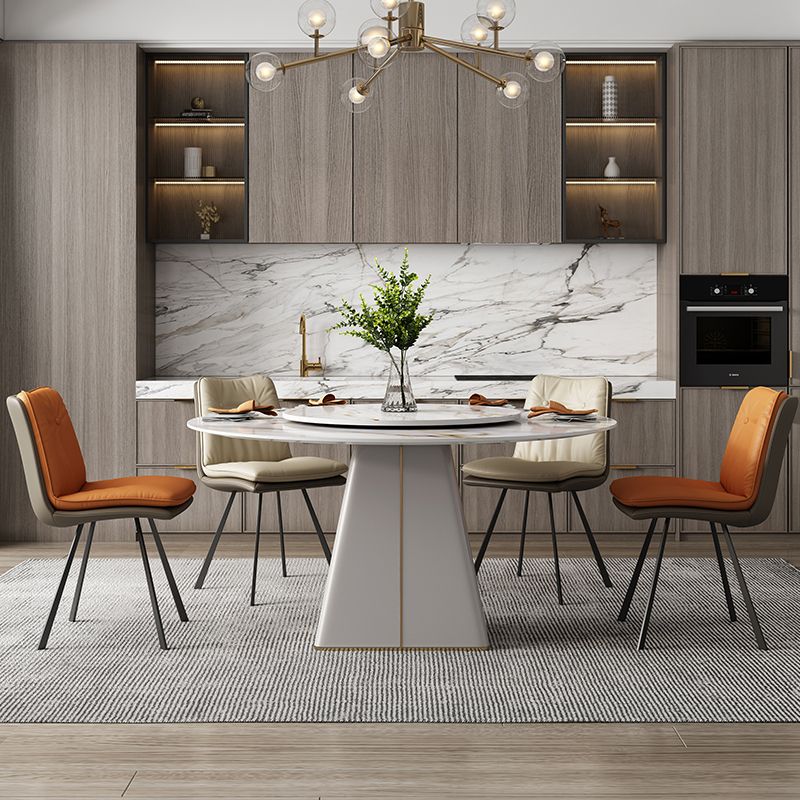 1/4/5/7 Pieces Dining Chairs Set  Sintered Stone Table Set Rectangle Table