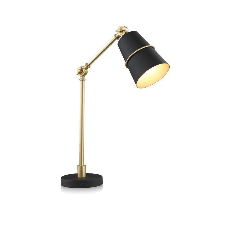 Postmoderne Swing Able LECTER lampe métallique 1 CHEAUX TABLE LETURE AVEC CONE CONE