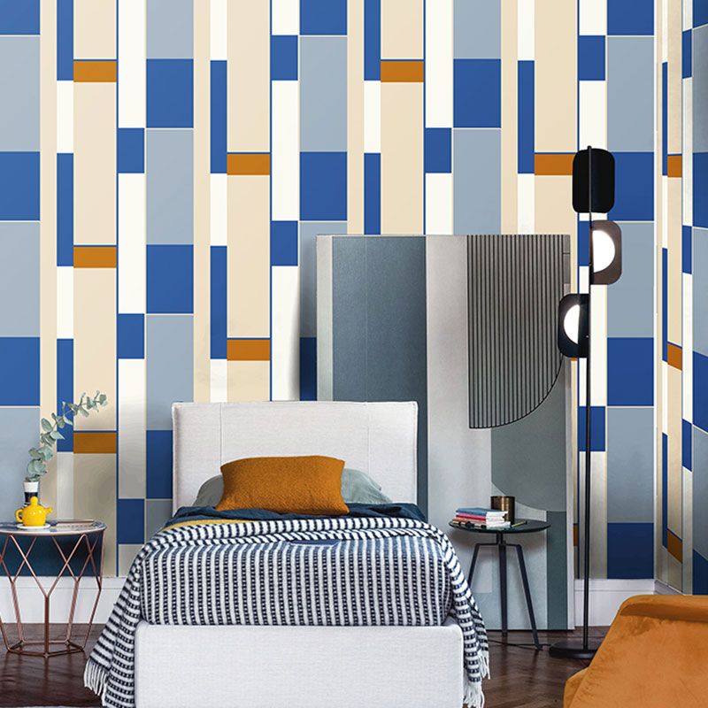 20,5" x 33' moderne Tapetenrolle für die Heimdekoration mit Streifen- und Geometriedesign in neutraler Farbe