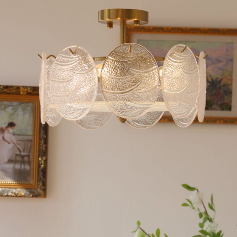 Nordic Ceiling Lamp Simple Glass Shade Flush Mount Light Fixture