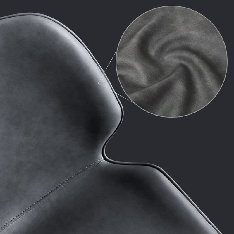 Industrial Upholstered Armless Chair Kitchen Wingback Dining Chair