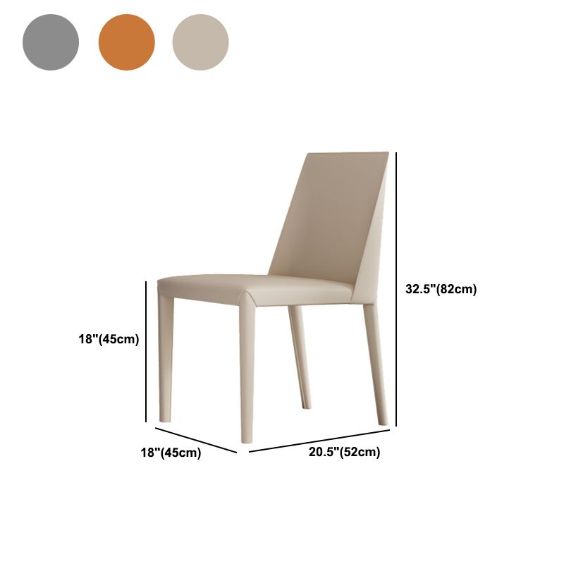 Matte Finish Dining Chair for Home Metal Modern Indoor Side Chair