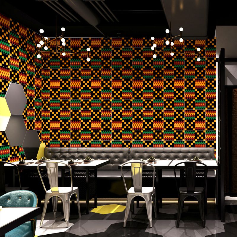 Vinyl Geometries Wallpaper 31-foot x 20.5-inch Simple and Modern Non-Pasted Harlequin Wall Covering