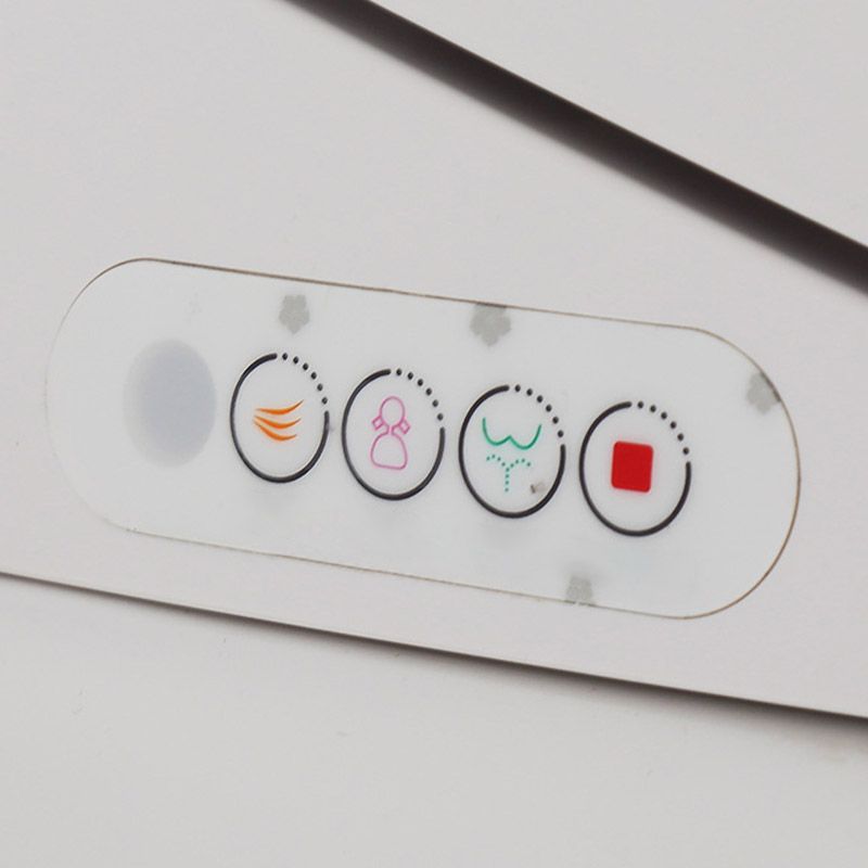 Modern All-In-One Toilet White Flush Toilet with Seat for Bathroom