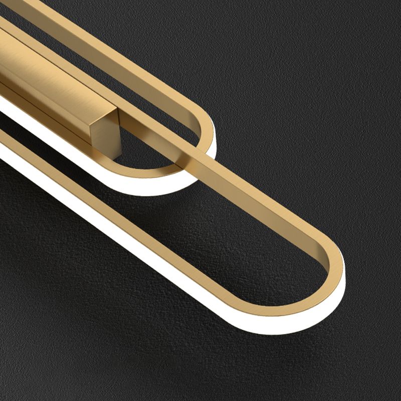 Modernism Metal Gold Wall Mounted Sconce 2-Light Wall Light for Foyer