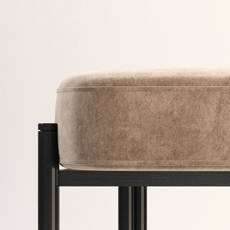 Contemporary Kitchen Dining Chairs Upholstered Side Chairs with Black Legs