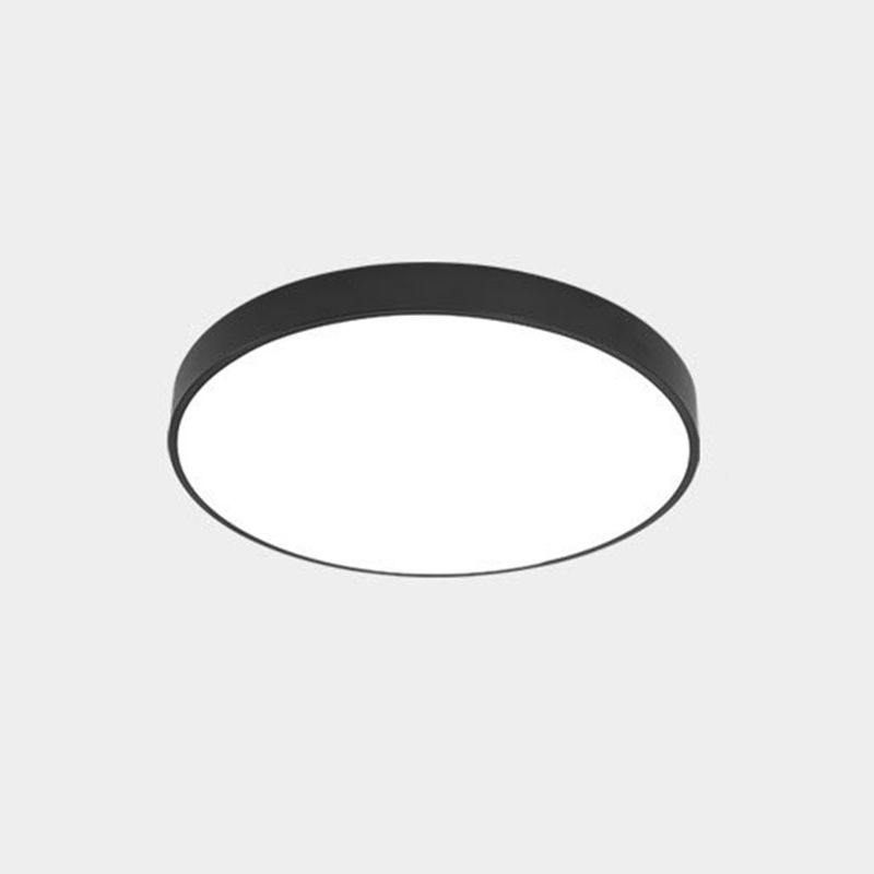 Soporte De Iluminación De Techo De Montaje De Tambor Acrílico De Estilo Moderno 1-Luces De Techo De Descarga Led De Luz