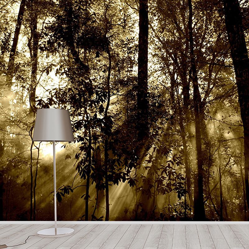 Forest Mildew Resistant Mural Wallpaper Sleeping Room Wall Mural