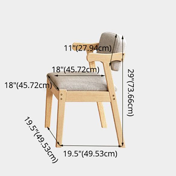 Contemporary Style Dining Room Set with Solid Wood Dining Table and Chairs