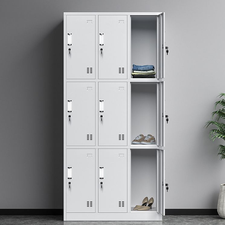 Modern Hinged Wardrobe Closet Metal Wardrobe Armoire for Bedroom