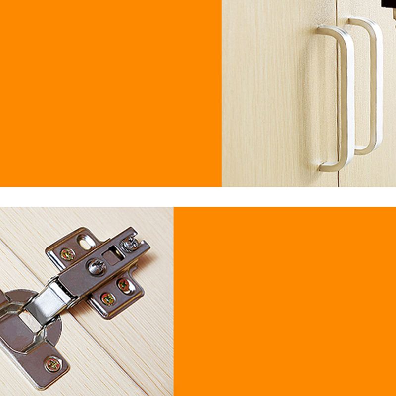 Modern File Cabinet White Wooden Frame Storage Lateral File Cabinet