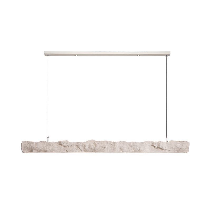 Linear Modern Kitchen Island Fixture Resin &* Acrylic LED Ceiling Pendant Fixture