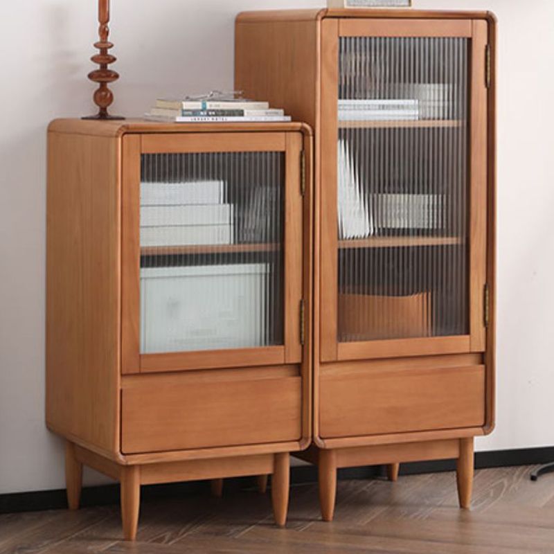 33.46"/42.52" Tall 1- Door Wooden Cabinet , 1- Drawer Rectangle Accent Cabinet