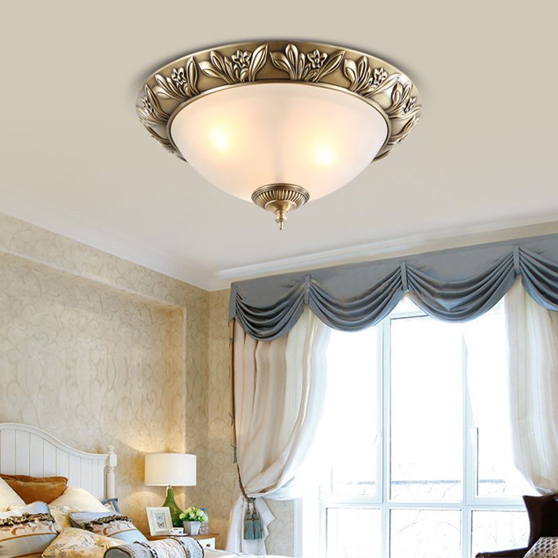 Plafonnier géométrique en verre blanc, Style traditionnel, plafonnier pour chambre à coucher