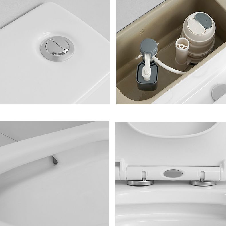 Modern Siphon Jet Toilet Bowl One Piece Bidet Toilet with Seat for Bathroom