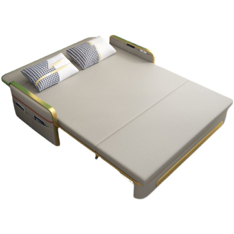 Pillow Included Sofa Futon Cushion Back Foldable Futon Sofa Bed with Storage