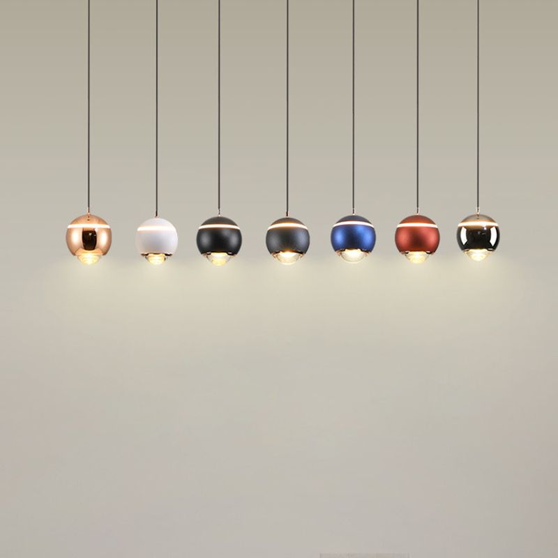 Nordic Globe Form Pendellicht Leichtes Aluminium LED Hanging Anhänger für Wohnzimmer
