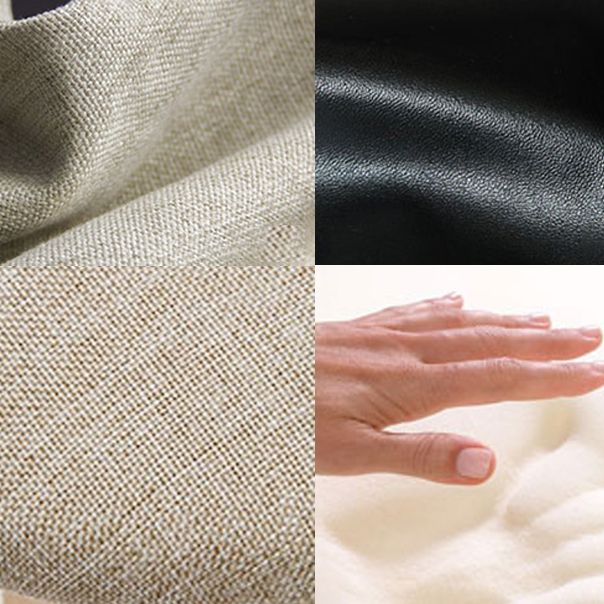 Scandinavian Linen Footrest Low Back Stool 27.55'' Rubberwood Bar Stool