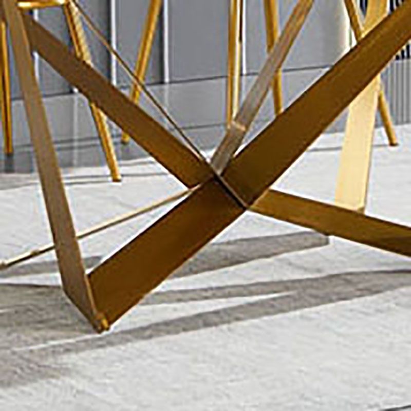 1/4/5 Pieces Sintered Stone Dining Chairs Set Rectangle Table Set for Home