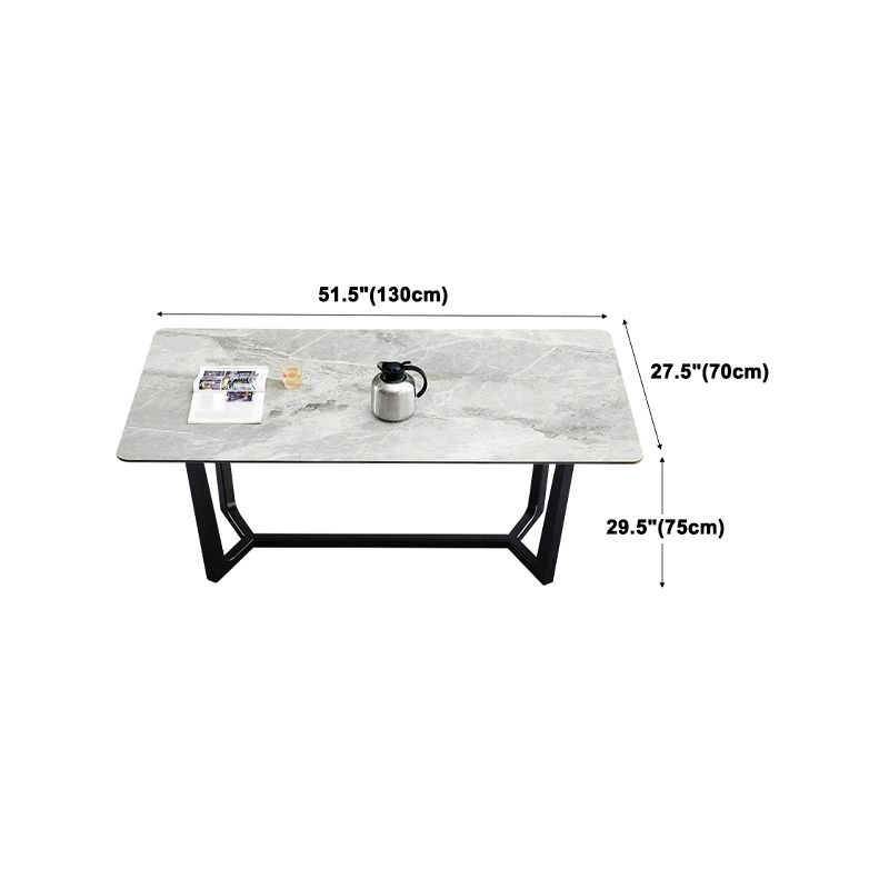 Modern Style Sintered Stone Rectangle Table Set 1/4/5 Pieces Dining Set
