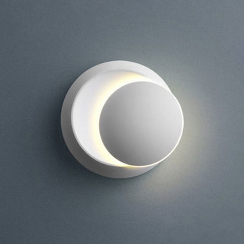 Round Shade Wall Sconce Modern Simple Style Resin 1 Light Sconces for Bedroom