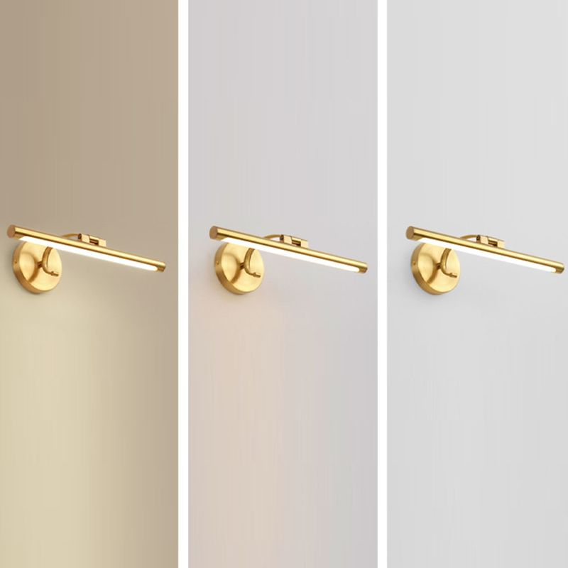 Adjustable LED Mirror Front Light 1-Light Vanity Light with Acrylic Shade for Bathroom