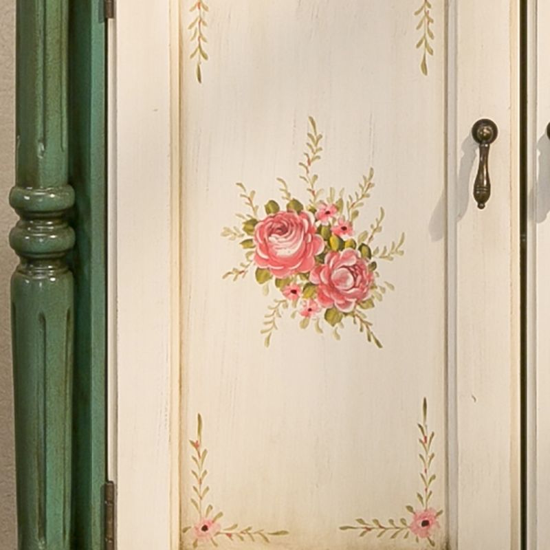 33.07" Tall Wood 2 - Drawer Cabinet 2 Door Accent Cabinet - Wood