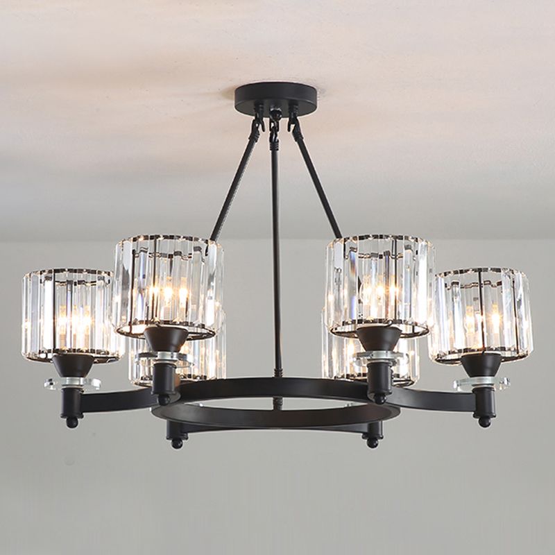 Modern Creative Indoor Pendant Light Crystal Geometric Chandelier