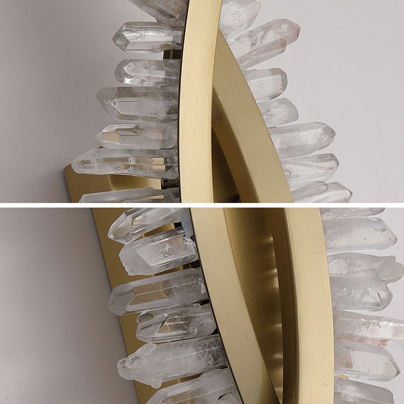 Modern Style Wall Lamp Crystal Gold Wall Sconce Lighting for Bedroom