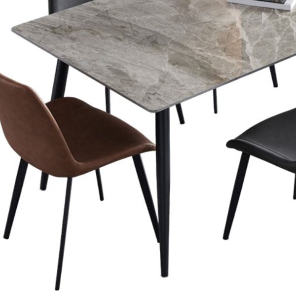 Sintered Stone Home Dining Table Industrial Rectangle Dining Room Table