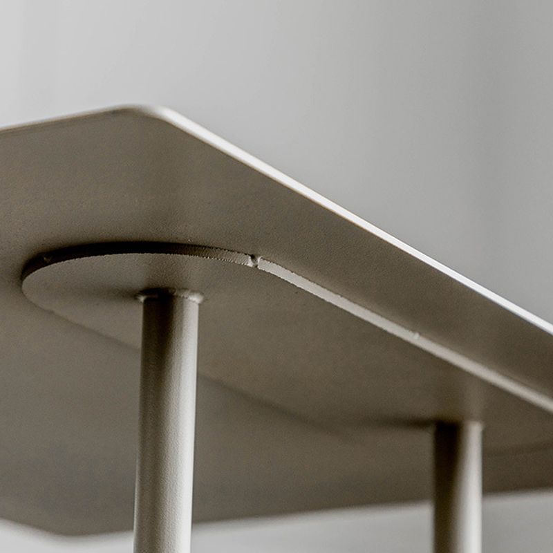 Mid-Century Modern End Table Metal C-shape Sofa Side Accent Table