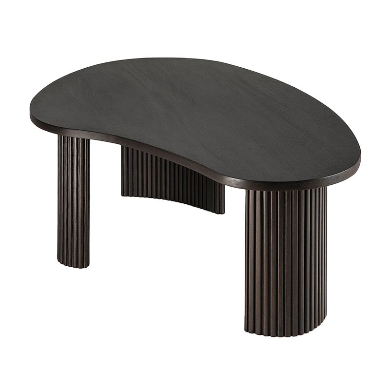 Modern Single Coffee Table No Distressing Solid Wood Bunching Tables