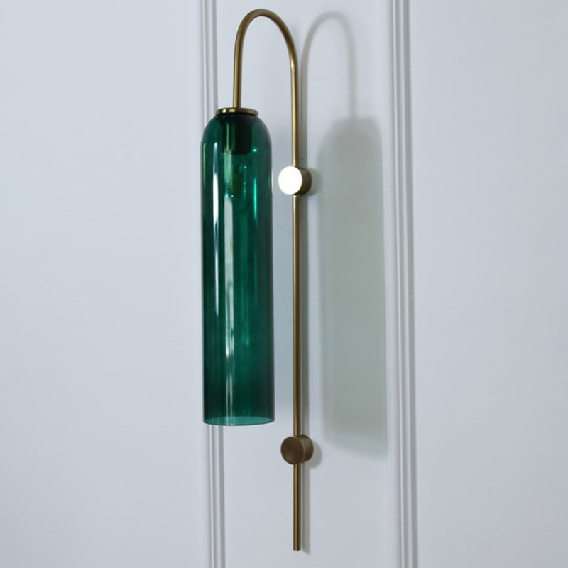 Glass Geometric Wall Mount Light Modern 1 Light Wall Mounted Light Fixture