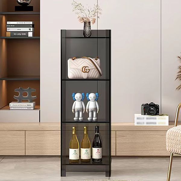 Scandinavian Style Shelf Bookcase Acrylic Closed Back Bookshelf for Home Office