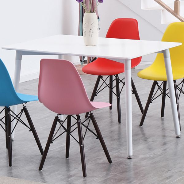 Mesa de comedor de estilo industrial 4 Pats Mesa de comedor con base de madera para uso en el hogar